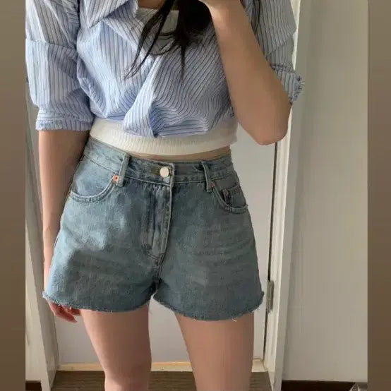 [BUNJANG] Sobber Shop Season Short Denim S / 소버샵 시즌 숏 데님 s