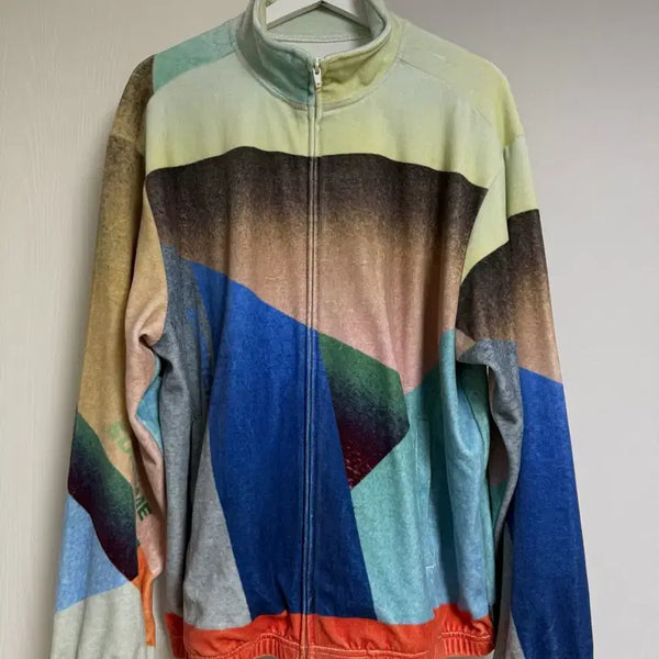 [BUNJANG] Supreme Geo Velour Track Jacket Multicolor / 슈프림 집업