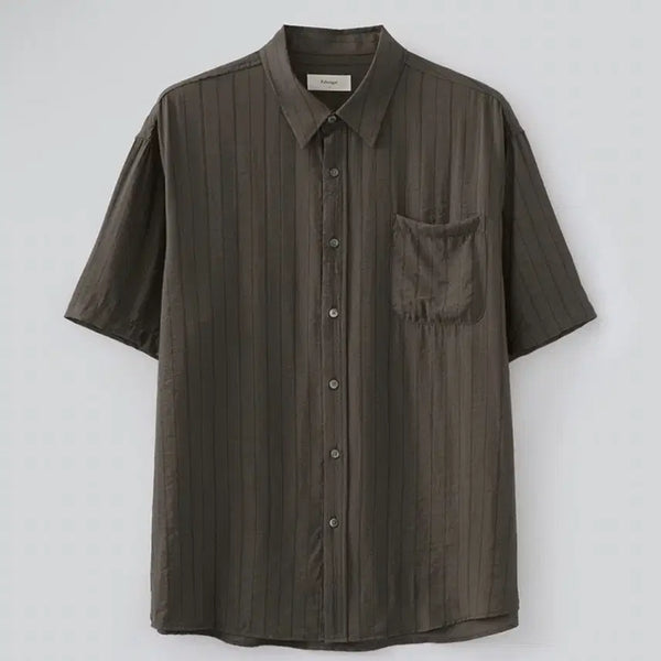 [BUNJANG] Fabrega Sona Stripe Half Shirt Size 2 / 파브레가 소나 스트라이프 하프 셔츠 2사이즈
