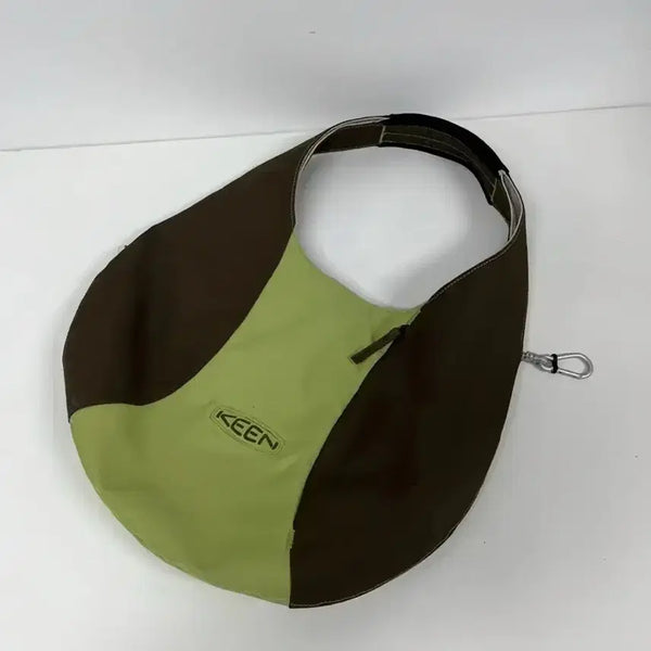 [BUNJANG] Keen Vintage Hobo Tote Bag Green Brown Olive Green / Keen 빈티지 호보 토트백 그린 브라운 (빈티지숄더백 올리브그린)