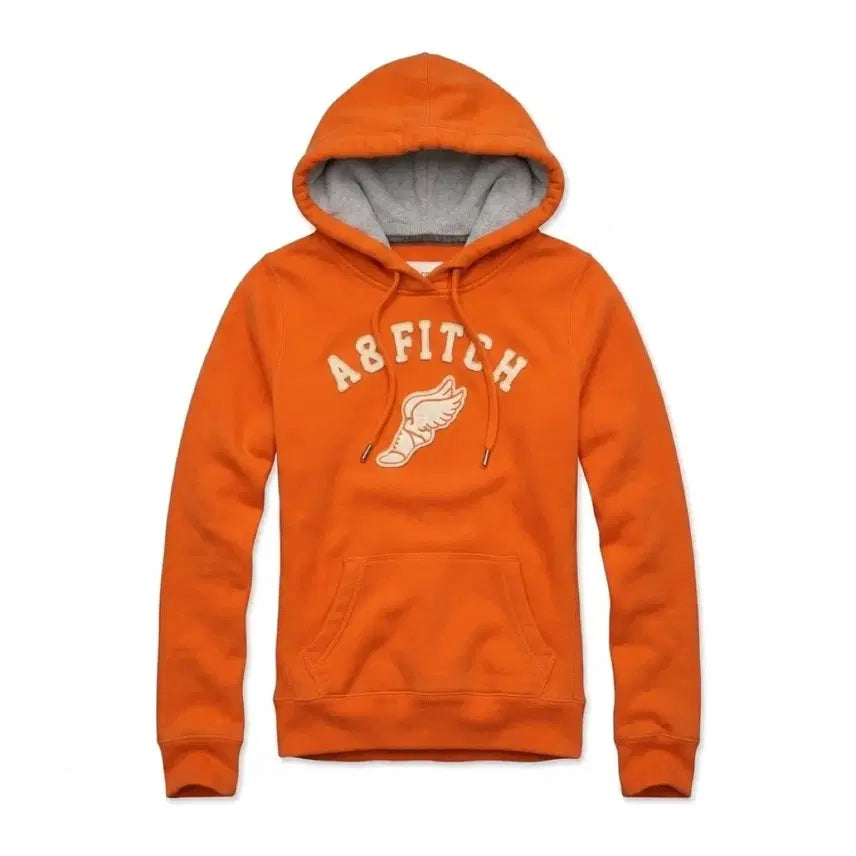 [BUNJANG] Abercrombie & Fitch Y2K Orange Hoodie / 아베크롬비 Y2K 후드티 오렌지