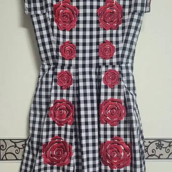 [BUNJANG] Moschino Rose Embroidery Dress / 모스키노 원피스