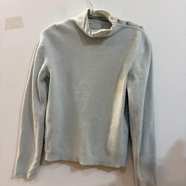 [BUNJANG] TIME Lounge Wear Turtleneck Sweater Light Blue / 한섬 타임 라운지웨어 목폴라 스웨터 연한 하늘색