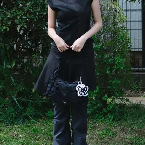 [BUNJANG] Miseki Seoul Two Line Layered Folding Pants Black Size 2 / 미세키서울 미세키서울 Two line layered folding pants BLACK 2