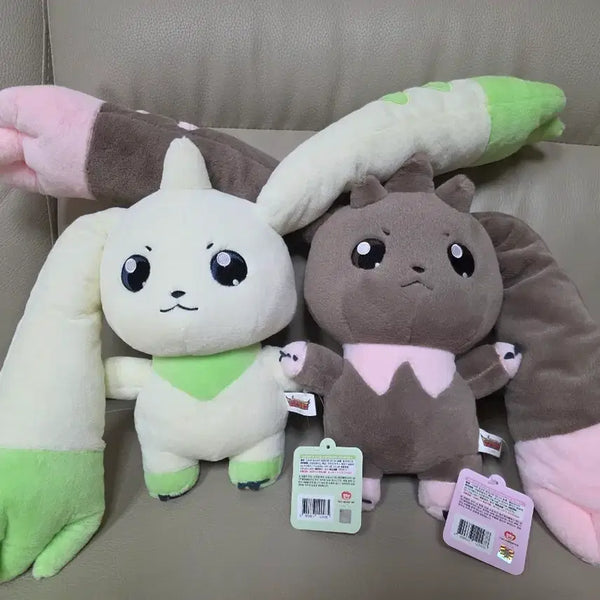 [BUNJANG] Digimon Tamers Terriermon & Lopmon Medium Plush Bundle Set (25cm) / 일괄가격)디지몬 테이머즈 테리어몬 로프몬 25cm 중형인형
