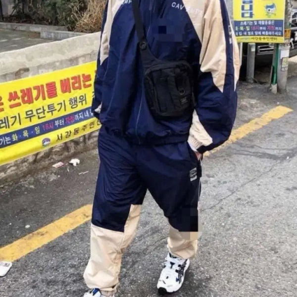 [BUNJANG] Cav Empt Track Pants Navy/Beige Size S / 카브엠트 트랙팬츠 s판매합니다