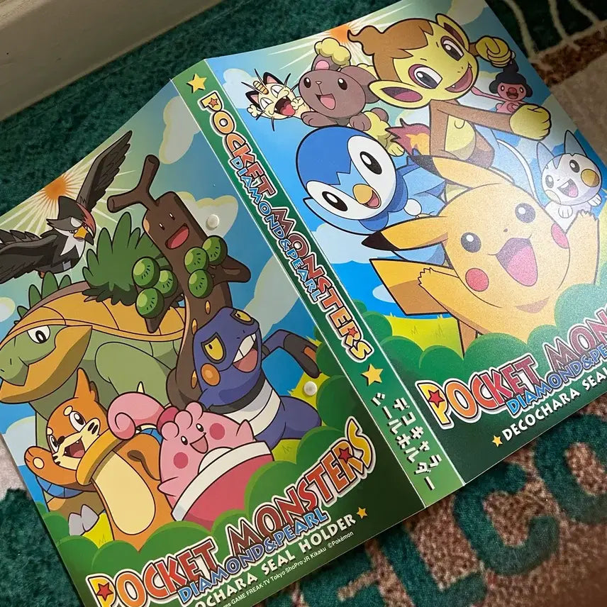 [BUNJANG] Vintage Pokemon Seal Sticker Binder Holder / 고전문구 포켓몬 씰스티커 띠부씰 바인더 홀더