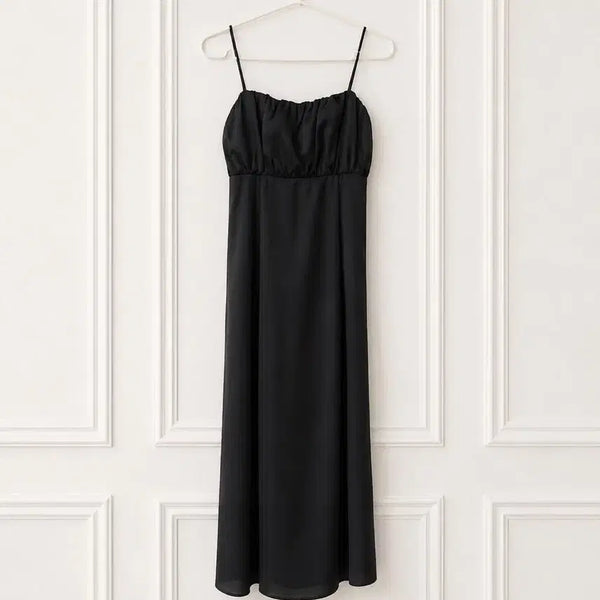 [BUNJANG] De_marong Hazelmode Theloran Back Strap Shirring Slip Dress / 수입의류 백스트랩 셔링 슬립 원피스 드레스 더마농 헤이즐모드 더로랑