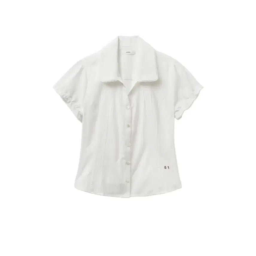 [BUNJANG] Auran Lace Pintuck Blouse - Ivory / 어랜 블라우스 lace pintuck blouse_ivory