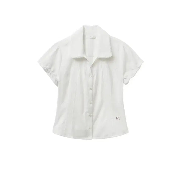 [BUNJANG] Auran Lace Pintuck Blouse - Ivory / 어랜 블라우스 lace pintuck blouse_ivory