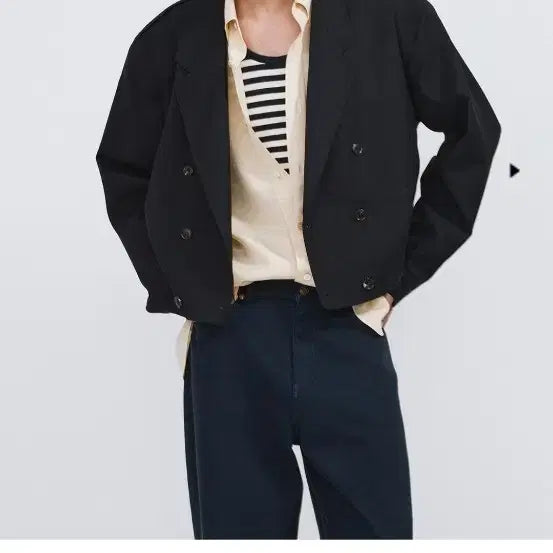 [BUNJANG] Recto Double-Breasted Short Jacket / [M] 렉토 더블브레스티드 숏 자켓