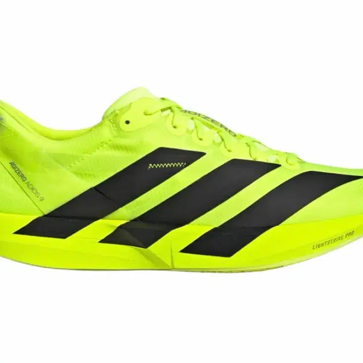 [BUNJANG] Adidas Adizero Adios 9 Lucid Lemon Core Black IH5066 / 아디다스 아디제로 아디오스 9 루시드 레몬 코어 블랙 270 IH5066