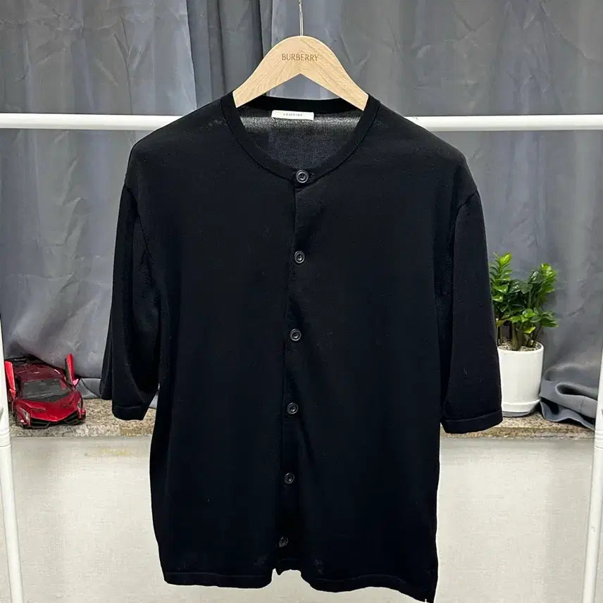 [BUNJANG] Lemaire Black Knit Cardigan Men's 95-100 / [ 르메르 ] 정품 / 남성95-100 : 블랙 니트 가디건
