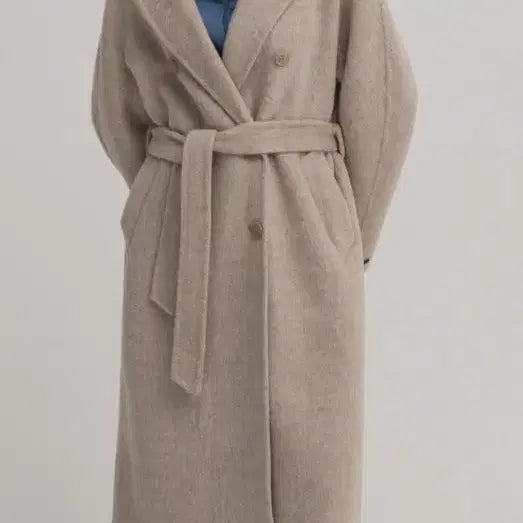 [BUNJANG] NAIN Handmade Wool Coat Melange Beige / 나인(NAIN) 핸드메이드 울 코트