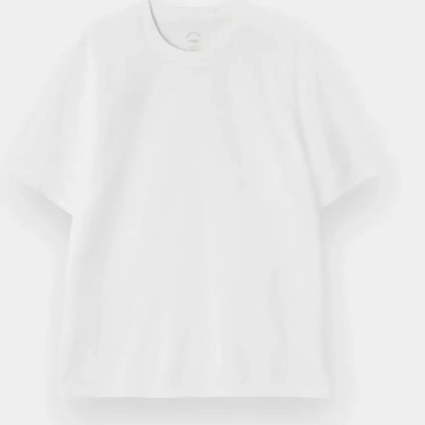 [BUNJANG] Basic White Cotton T-shirt (Set of 2) - Size 100 / 택제거 새상품! 베이직 흰색 면티 반팔티 100 두장 일괄 판매