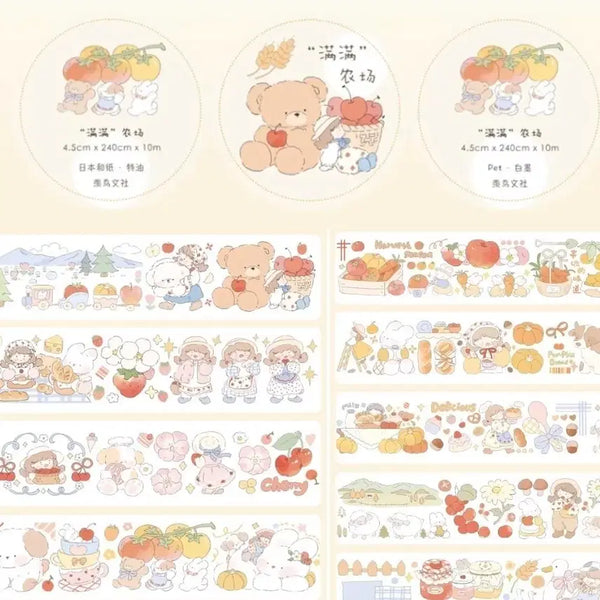 [BUNJANG] HaHa Day Farm Washi Tape / 하하데이 농장 마테띵(와시)