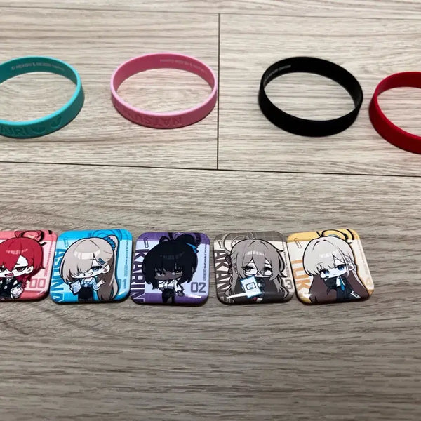 [BUNJANG] Blue Archive C&C Can Badge & Sugar Rush Cheer Bracelet Set / 블루아카이브 c&c 캔뱃지, 슈가러쉬 응원 팔찌