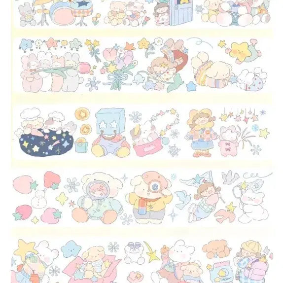 [BUNJANG] HaHaDay Shining Day Masking Tape Set / 하하데이 샤이닝데이 마테띵(와시)