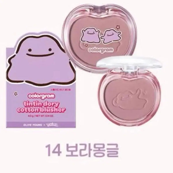[BUNJANG] Colorgram Tintory Soft Blusher Pokemon Edition 14 Boramonggle / (새상품) 컬러그램 틴토리 솜 블러셔 포켓몬 에디션 14보라몽글