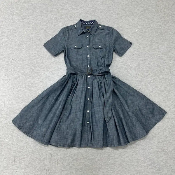 [BUNJANG] Polo Jeans Ralph Lauren Denim Shirt Dress S / 폴로진스 랄프로렌 데님 셔츠 원피스 S