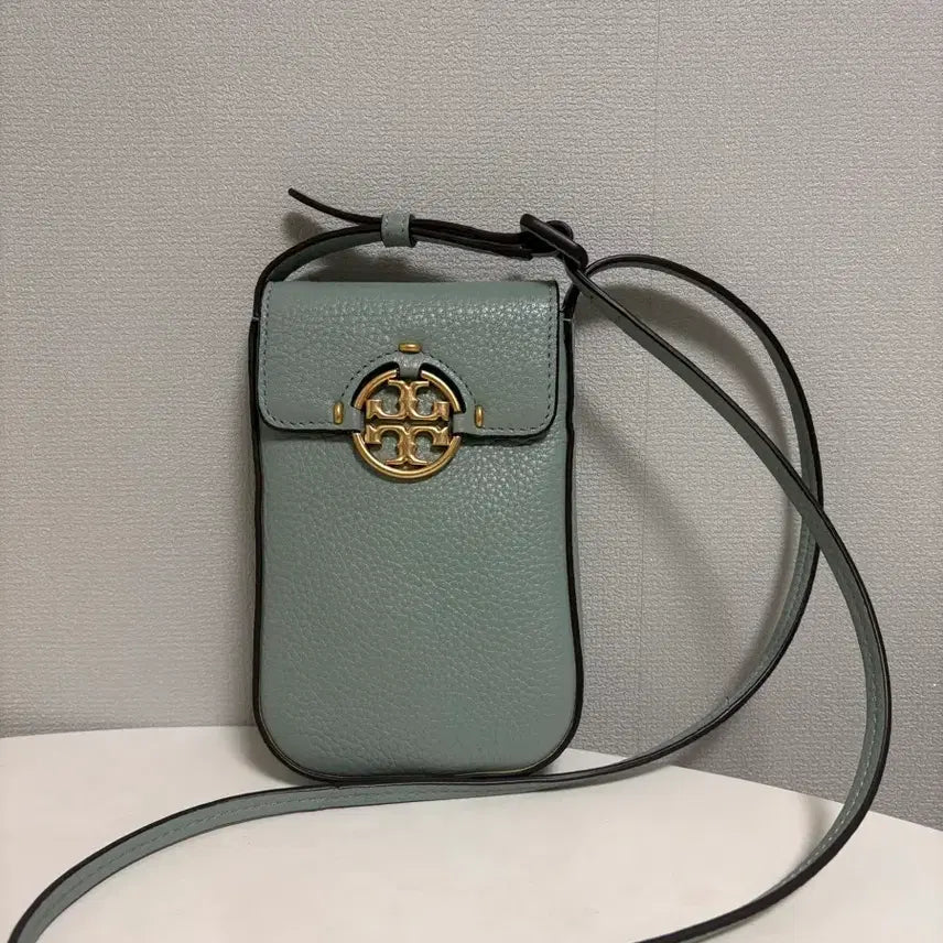 [BUNJANG] Tory Burch Miller Phone Crossbody Bag Blue Celadon / 토리버치 밀러 폰 크로스바디백 [정품]