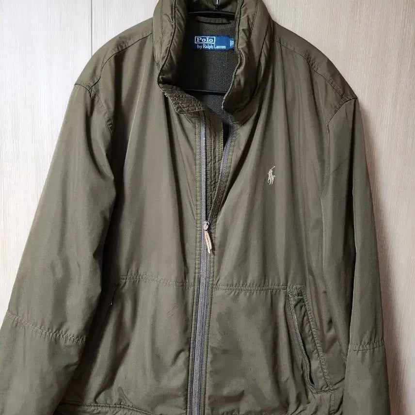 [BUNJANG] Polo Ralph Lauren Khaki Zip-Up Jacket (XL) / 폴로 랄프로렌 카키색 집업 자켓 (105)