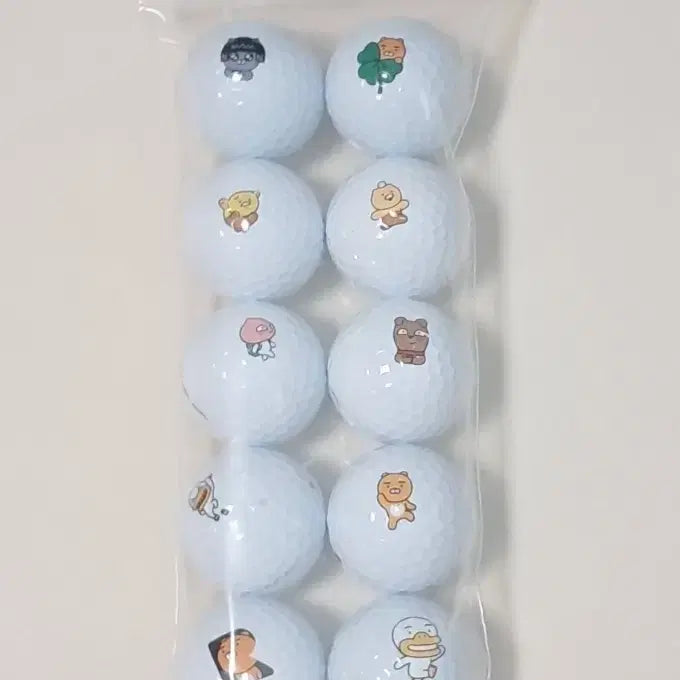 [BUNJANG] Kakao Friends Character Golf Balls (Lost Ball) - 10 Balls / (급매) 카카오프랜즈 캐릭터볼 10알 로스트볼 골프공