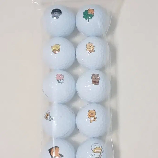 [BUNJANG] Kakao Friends Character Golf Balls (Lost Ball) - 10 Balls / (급매) 카카오프랜즈 캐릭터볼 10알 로스트볼 골프공