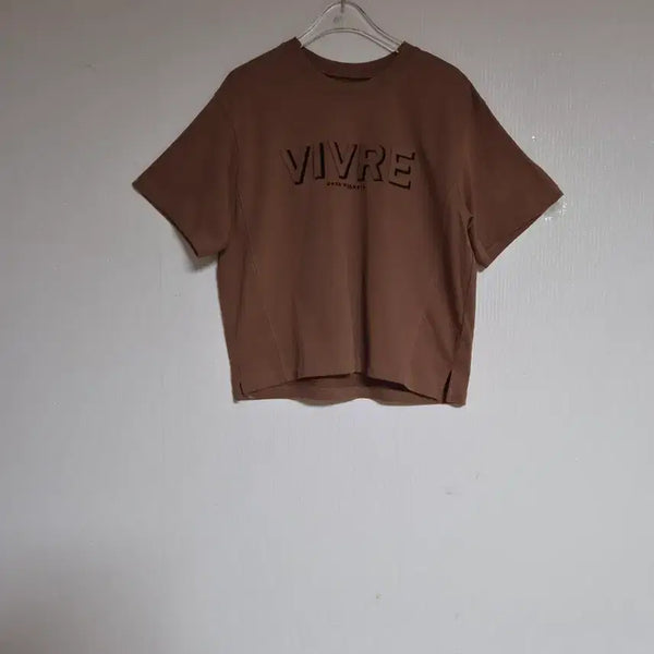 [BUNJANG] VOV 2023 Embroidered Lettering Oversized T-Shirt Size 55 / VOV보브2023오버핏 티셔츠55