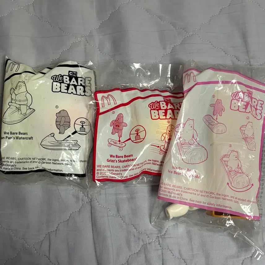 [BUNJANG] We Bare Bears McDonald's Happy Meal Bundle Set (Sealed) / 미개봉 위베어베어스 맥도날드 해피밀 일괄