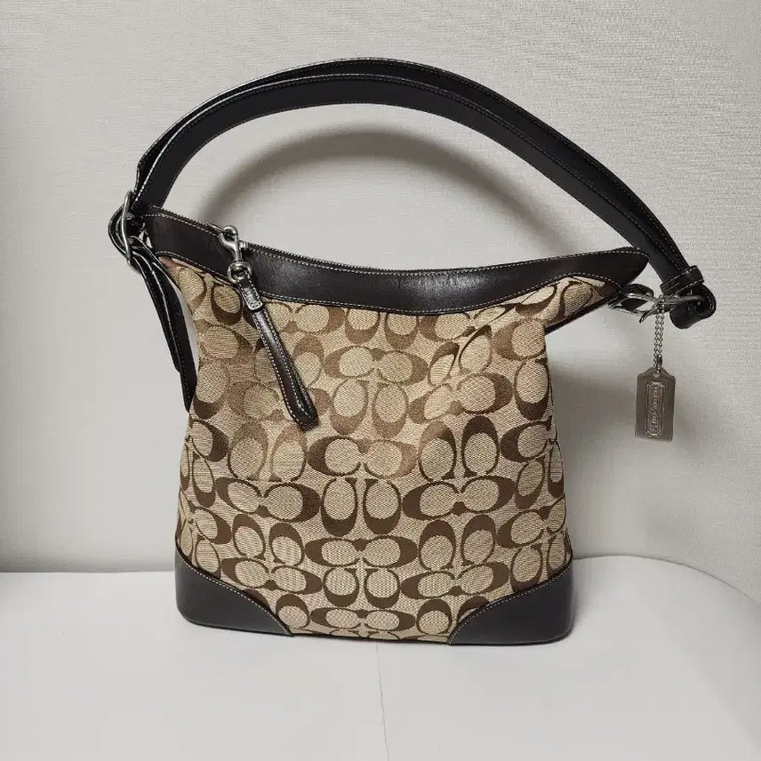 [BUNJANG] Coach Signature Shoulder Bag Brown / 정품 코치 시그니처 숄더백 브라운