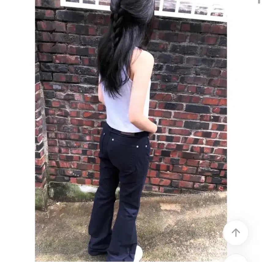 [BUNJANG] Green C Max Boots Cut Pants Black Denim Flare Capri / 그린씨 맥스 부츠컷 팬츠 블랙 바지 데님 플레어진 카프리