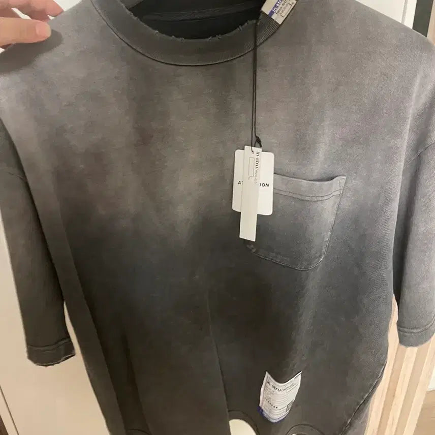 [BUNJANG] Mihara Yasuhiro Instrumental Washing T-Shirt Black / 새상품) 미하라 야스히로 인스트루멘탈 워싱 티셔츠 블랙