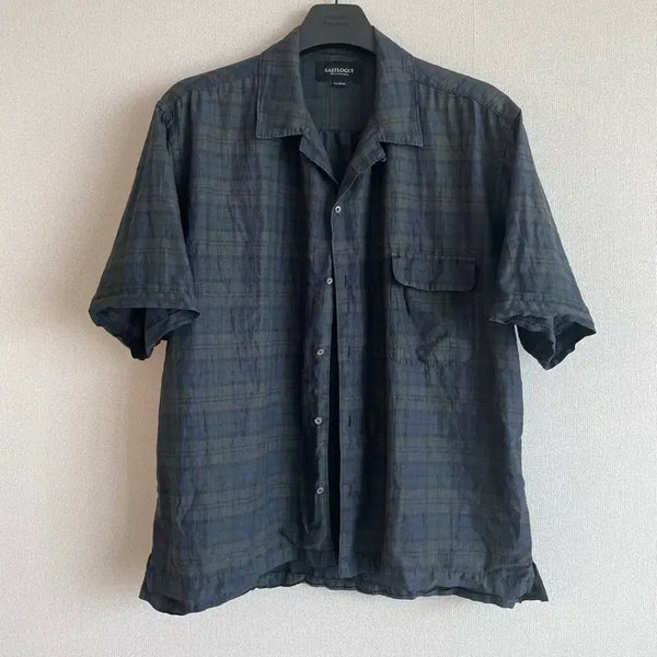 [BUNJANG] Eastlogue Holiday Half Shirt Black Watch XL / 이스트로그 홀리데이 하프셔츠 블랙와치 xl 판매 반팔셔츠