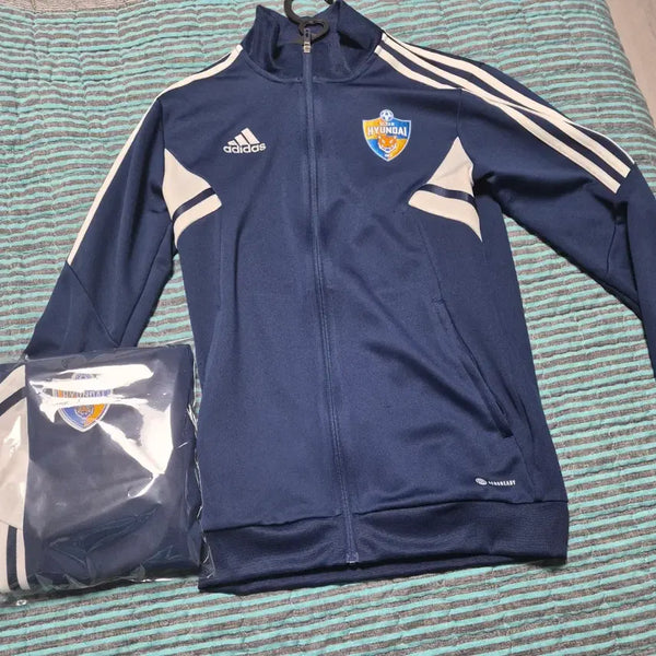 [BUNJANG] Adidas Training Uniform Set Navy / 아디다스 유니폼 트레이닝복 네이비 세트