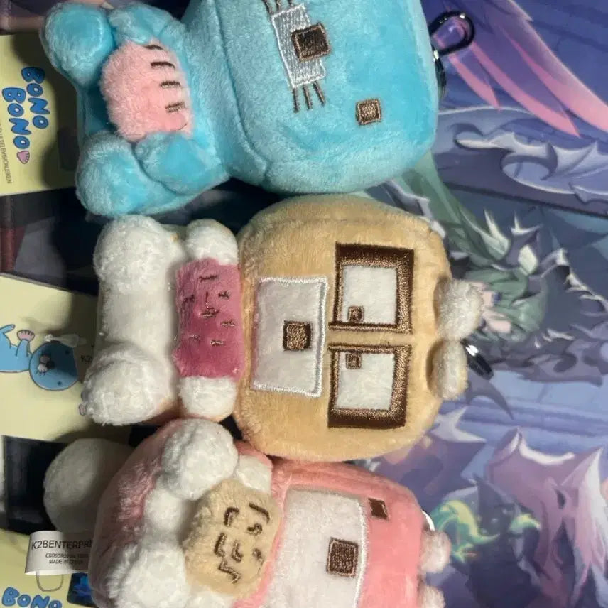 [BUNJANG] Bonobono Neoburi Porori Nemo Doll Keychain Bundle Set / 새상품) 보노보노 너부리 포로리 네모 인형키링 일괄