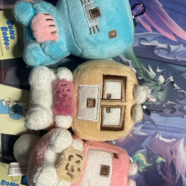 [BUNJANG] Bonobono Neoburi Porori Nemo Doll Keychain Bundle Set / 새상품) 보노보노 너부리 포로리 네모 인형키링 일괄