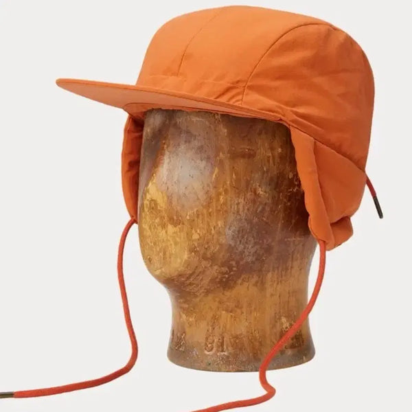 [BUNJANG] RRL Quilted Earbob Cap Orange / 더블알엘 RRL 퀼티드 이어플랍 캡