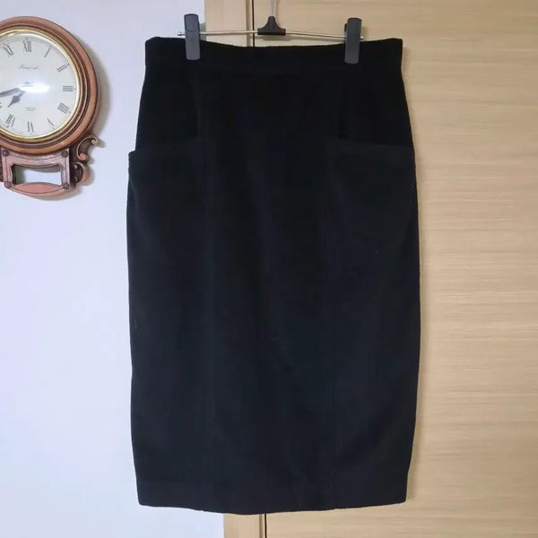 [BUNJANG] CHANDELIER Black Midi Skirt / 샹들리에 블랙 미디 스커트