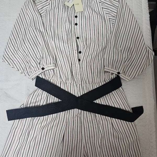 [BUNJANG] Maje Striped Jumpsuit Size 40 / (새상품) 마쥬 점프수트