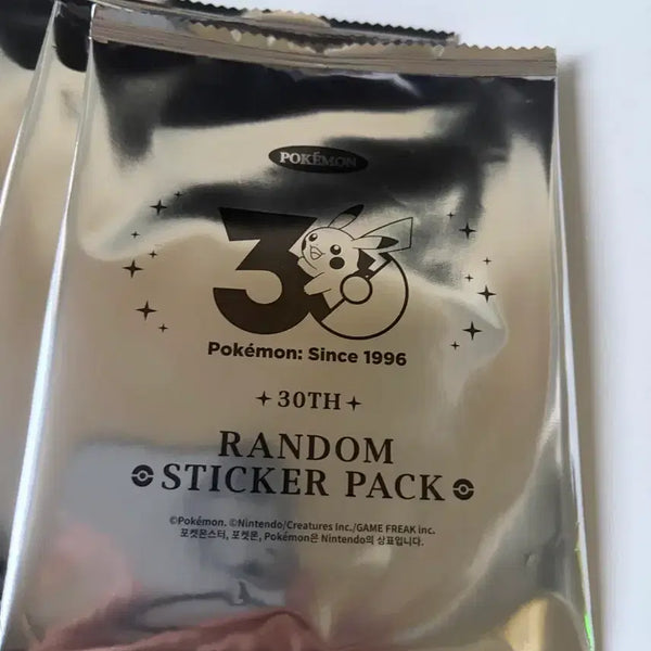 [BUNJANG] Pokemon 30th Anniversary Logo Sticker Pack / 포켓몬스터 30주년 로고스티커팩