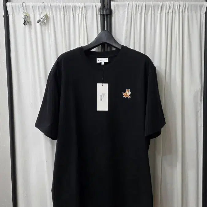 [BUNJANG] Maison Kitsuné Speed Fox Cotton T-Shirt Black / 메종키즈네 스피드 폭스 반팔티