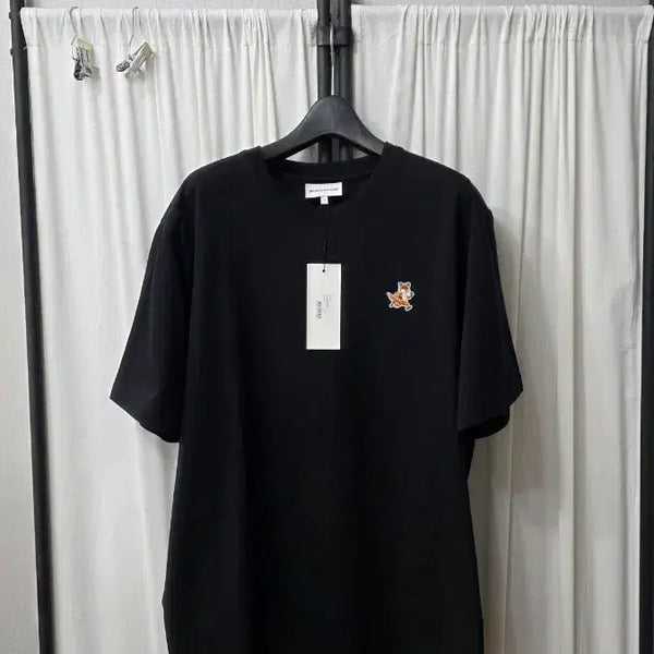 [BUNJANG] Maison Kitsuné Speed Fox Cotton T-Shirt Black / 메종키즈네 스피드 폭스 반팔티
