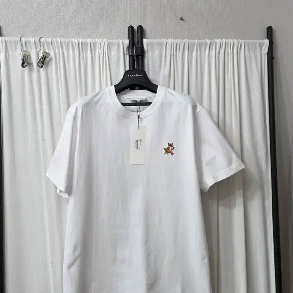[BUNJANG] Maison Kitsuné Fox Head Logo Short Sleeve T-Shirt White / 메종키즈네 스피드 폭스 반팔티 화이트