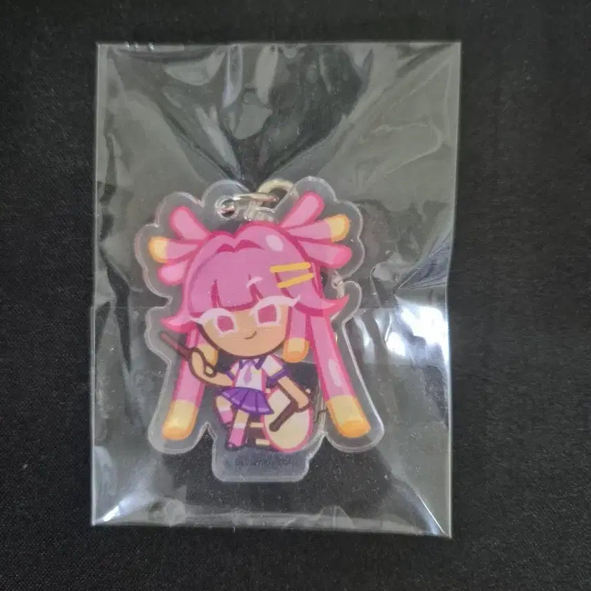 [BUNJANG] Cookierun Strawberry Chocolate Stick Cookie Character Keychain / 쿠키런 딸기초코스틱맛 쿠키 키링
