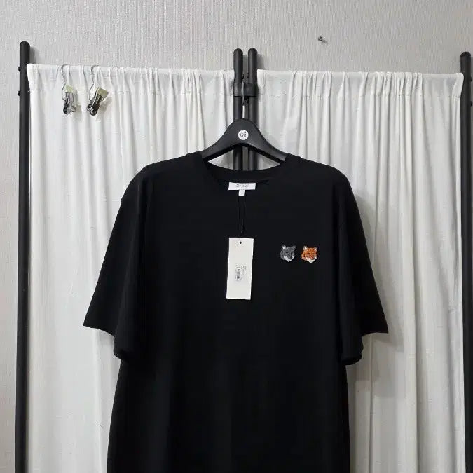 [BUNJANG] Maison Kitsuné Double Fox Embroidery T-Shirt / 메종키즈네 2폭스 반팔티