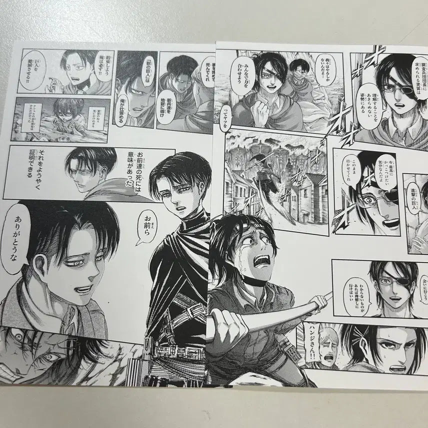 [BUNJANG] Attack on Titan Exhibition Special Edition Postcard Bundle Set / (일괄) 리바이 한지 진격거 전시회 특전 엽서