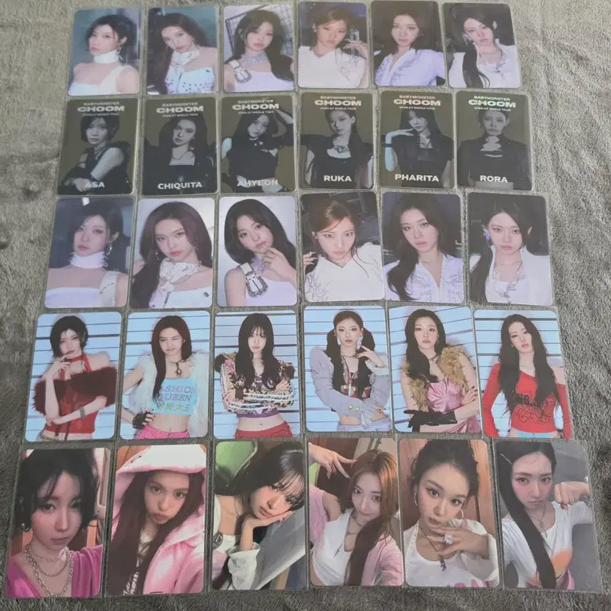 [BUNJANG] BABYMONSTER CHOOMTOUR Trading Card Full Set / 30장 풀셋 CHOOMTOUR] BABYMONSTER 트레이딩카드 베몬