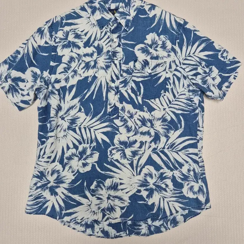 [BUNJANG] Polo Ralph Lauren Pullover Hawaiian Shirt Blue / 폴로 랄프로렌 풀오버 하와이안셔츠 블루