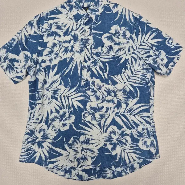 [BUNJANG] Polo Ralph Lauren Pullover Hawaiian Shirt Blue / 폴로 랄프로렌 풀오버 하와이안셔츠 블루